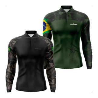 Kit 2 Camisa Pesca 2 Unidades Camiseta Pescador Proteção Uv - Autenci