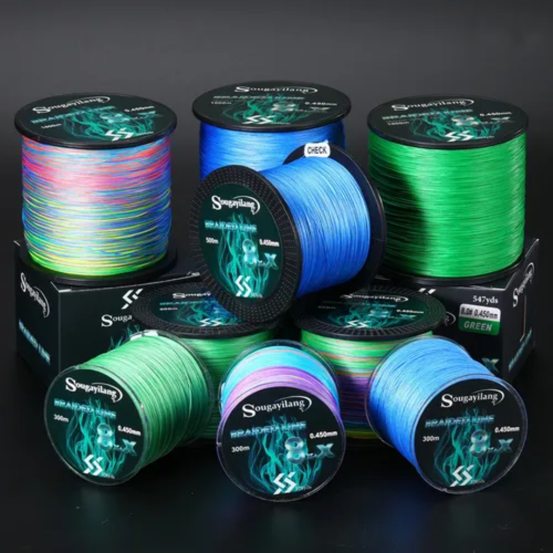 Pesca Linha Sougayilang 8 Fios Multifilamento Linha Verde 300m 0,203mm