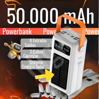 Carregador Turbo Usb digno Display Energia Solar Led Universal Portátil Tipo-c