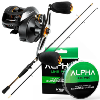 Kit Pesca Esportiva Completo Vara Carbono Carretilha Leve